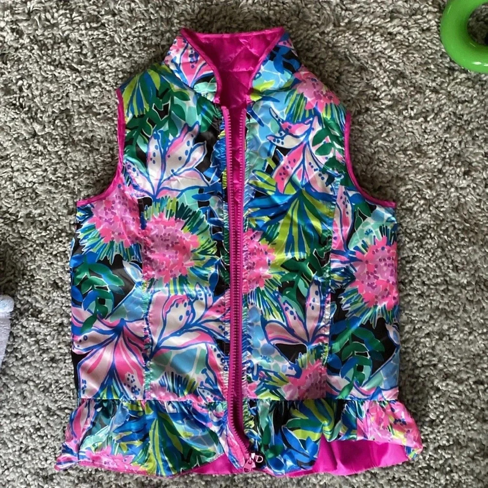 Lilly Pulitzer Girls Melanie Reversible Vest size large - Picture 7 of 12